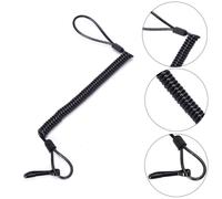 Longe De Printemps Élastique Rétractable, 1 Pièce, Tactique D'extérieur, Corde De Retenue Suspendue, Anti-Perte De Taille, Pour Pistolet De Police, Écharpe De Fusil
