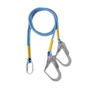 Longe de sécurité antichute pour toiture verticale, corde de retenue pour escalade d'arbres de construction, kit antichute professionnel- Crochet Double