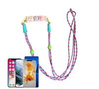 Longe de téléphone - Collier de téléphone Portable - La Sangle de la Coque de n'irrite Pas la Peau, Clip arrière réglable, Style Mignon pour Smartphone, Portable.