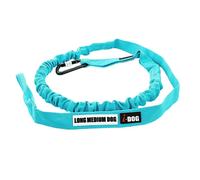 Longe de traction caniVTT opale medium I-DOG ALM Bleu 240 cm