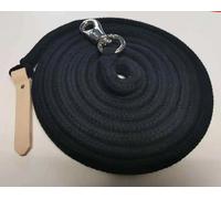 Longe de travail - corde de sol - Horsemanship - Snap DklBr. 8,10m noir