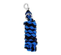 Longe d'équitation robuste avec fermoir robuste 3 tailles 2,5 m Bleu + Noir 2,5 m