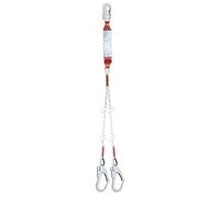 Longe en Y 3M PROTECTA Sanchoc avec absorbeur d'énergie à sangle, longueur : 1,3 m, corde à âme 10,5 mm, mousqueton AJ565 ouverture 19 mm et 2 mousquetons AJ595 ouverture 50 mm, 1,3 m x1 morceau