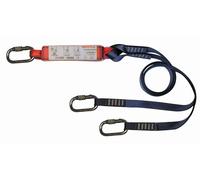 Longe en Y 3M PROTECTA Sanchoc avec absorbeur d'énergie à sangle, longueur : 2,0 m, sangle 25 mm, 3 mousquetons à vis AJ501 ouverture 17 mm, 2,0 m x1 morceau
