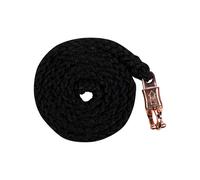 Longe équitation avec mousqueton anti-panique HKM Berry Noir 180 cm
