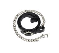 Longe équitation cuir avec chaîne LeMieux Trot Up Noir TU