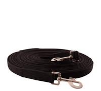 Longe équitation double coton mousqueton lourd Premiere Noir 16 m
