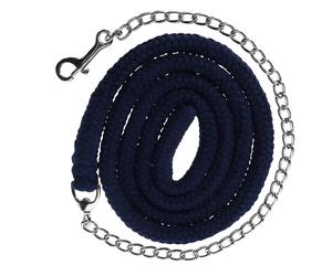 Longe équitation en coton avec chaîne Covalliero Bleu 200 cm