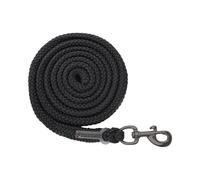Longe équitation rosé avec mousqueton standard Waldhausen Modern Noir 2 m