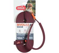 Longe plate - ZOLUX - Bivouak - Silicone - 10 m - Bande réfléchissante