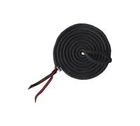 Generique – Longe éthologique – Polypropylène doux, boucle d'attache, double lien cuir – Noir