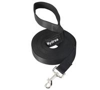 Longe pour Chien, 10m 15m 20m 30m 50m Longue Laisse pour Chien Robuste avec Crochet en Acier, Poignée de Maintien Confortable Longe Chien pour Chiens de Petites à Grandes Taille (Noir, 5M)