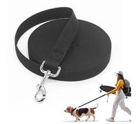 Longe pour Chien 10m,Laisse pour Chien,Laisse Dressage pour Chiens,Laisses Longue D'entraînement pour Chiens de 10m,Laisses avec Dragonne et Mousqueton