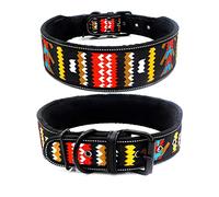 Longe pour Chien Collier réglable pour Animal de Compagnie avec Boucle pour Petits, Moyens et Grands Chiens Pitbull Leash Dog Chain Laisse pour Chien(Ripple,L)