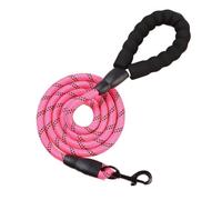 Longe pour Chien, laisses réfléchissantes en Nylon for Animaux de Compagnie 120/150/200/300 cm(Rose,1.2cm 1.5M)