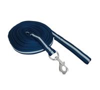 Longe pour longer cheval en coton York Bleu 8,5 m