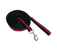 Longe pour longer cheval en coton York Noir 8,5 m