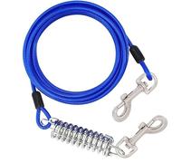 Longe pour Petit Chien, Longue Corde Chien, Laisse Longue pour Chien 8m, Antidérapante et Robuste Laisse de Dressage pour Chien avec Crochet pour Petits à Grands Chiens, Bleu (8m/26.2 Ft)