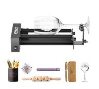 LONGER Appareil rotatif pour gravure laser - Plateau tournant à 360° avec axe Y et support pour gravure d'objets cylindriques tels que des tasses, des bouteilles, des canettes - Compatible avec 95