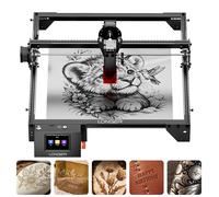 LONGER Graveur & Découpeur Laser 5W 10W 20W 400x400mm WiFi Écran Tactile Machine Laser de Bureau pour Bois Acrylique Cuir Métal DIY Loisirs Créatifs Cadeaux Personnalisés LightBurn LaserGRBL 5w