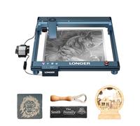 LONGER Graveur Laser B1 20W (jusqu'à 24W de puissance réelle) avec Système d'Assistance d'Air Automatique, Vitesse de Gravure/Soupirage jusqu'à 600 mm/s, Coupeur Laser DIY pour Bois, Métal, Papier, Ac