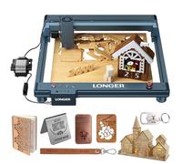 LONGER Graveur Laser B1 30W avec Assistance d’Air Automatique, Vitesse 36000 mm/min, Surface de Travail 450×440 mm, Machine de Gravure et Découpe Laser DIY pour Bois, Métal, Acrylique, Verre