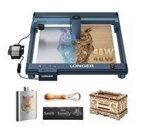 LONGER Graveur Laser B1 40, 48W Machine de découpe, 36 000mm/min, Machine Découpe et Gravure Laser pour Métal, Acrylique, Bois