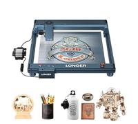 LONGER Graveur laser Longer Laser B1 30 W avec assistance pneumatique automatique, graveur laser DIY pour bois, métal, papier, acrylique, verre, cuir, zone de travail 450 x 440 mm