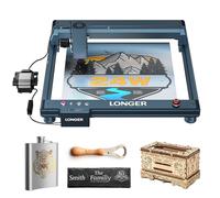 Longer Laser B1 20W - Graveur laser avec assistance d'air automatique, idéal pour travaux de bricolage sur bois, métal, papier, acrylique, verre et cuir, plan de travail 450 × 440 mm