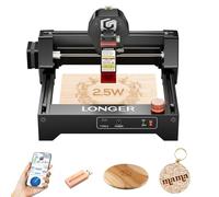 LONGER Machine de gravure laser Ray5 mini 2,5 W, machine de découpe haute vitesse 12 000 mm/min, zone de gravure 140 x 130 mm, fonction Wi-Fi intégrée
