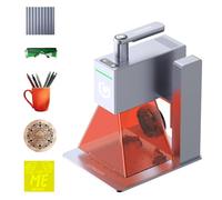 LONGER Nano Graveur Laser Portable, Vitesse de Gravure 5000 mm/s et Précision de 0,05 mm, pour Bois, Acrylique, Cuir, Tissu, Métal et Céramique, Zone de Travail 100 x 100 mm