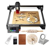 LONGER RAY5 60W, machine de découpe laser entièrement améliorée avec puissance laser de 10W, spot de 0,06 × 0,06 mm et fonction 4-en-1 hors ligne, idéale pour graver bois, verre, acrylique et métal.