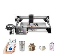 LONGER RAY5 Graveur laser, 40 W, découpe laser rapide jusqu'à 24 000 mm/min, écran tactile de 3,5", application de contrôle hors ligne, découpe laser DIY pour bois, métal, verre et cuir