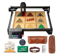Longer RAY5 Graveur Laser 60W, Puissance de Sortie du Laser de 10W, Carte Mère 32 Bits, Contrôle Hors Ligne d'Application, Outil de Gravure DIY pour Métal/Verre/Bois, Zone de Gravure de 400mm*400mm