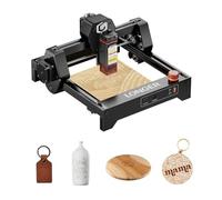 LONGER RAY5 Mini graveur laser 3,5 W, vitesse 12 000 mm/min, zone 140 x 130 mm, idéal pour bois, métal, acrylique et cuir, avec WiFi et bouton d'urgence.