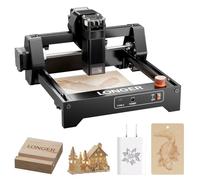 LONGER Ray5 mini Graveur Laser 5,5W, Découpeuse laser haute vitesse jusqu'à 12000 mm/min, machine de gravure sur bois, métal, acrylique, cuir, CNC DIY, zone de travail 130×130 mm.