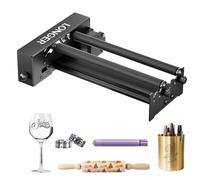 Longer Rouleau rotatif pour graveur laser, axe Y, rotation à 360°, pour graveur laser, objets cylindriques, gobelets, canettes, tasses, bouteilles, 6 à 200 mm de diamètre réglable