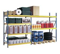 Longeron pour rayonnage industriel Semi-lourd - Charges lourdes L. 130 cm - Lot de 2