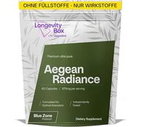 Longevity Box Aegean Radiance - Formule Blue Zone à base de diosmine, lutéoline, apigénine et hespéridine, 60 gélules pour favoriser le bien-être et la santé générale