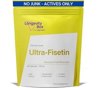 Longevity Box Fisetine 100 mg, 60 Gelules, Antioxydant 98% Pur, Vegan