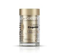 LONGEVITY Capital Cognitif Cure 30 Jours - Complément Alimentaire Mémoire Et Concentration - DHA Bacopa Sélénium - Microgranules Chronoscience