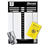 Longfield Games Fléchettes tableau de bord avec un stylo et des règles Blanc G