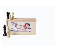 Longfield Games pièces d'échecs en bois dans boîte King 88 mm Ivoire