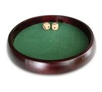 Longfield Games Piste de poker avec des dés 34 cm marron Marron G