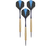 Longfield Games Steeltip Set de fléchettes 22 grammes or/bleu 3 pièces