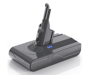 LONGFIT 8000mAh Batterie pour Dyson V8 Absolute, Animal, Fluffy, Parquet, Motorhead Aspirateur sans Fil, SV10 Li-ION Batterie avec Filtre, Brosse, Tournevis & Vis