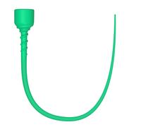 LongFlex™ - Long plug urétre en silicone avec ventouse - Couleur - vert