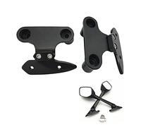 LongGreat Adaptateur de rétroviseurs pour Support de Stent Fixe pour Yamaha Xmax 250 300 400 2017-2020 (Mirror Bracket 1,Noir)