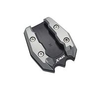 LongGreat Pour Yamaha XMAX 125 250 300 2017 2018 2019 2020 CNC pied latéral plaque de support (gris)