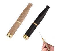 LONGHAO 2 Pcs Porte-Cigarette en Bois, Filtre Portable, Convient aux Cigarettes Regular, Support Amovible Facile à Nettoyer, Fait à la Main (#2)